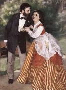 Pierre-Auguste Renoir Alfred Sisley and His wife oil on canvas